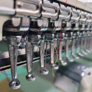 Close up Image of a Industrial Sewing Machine